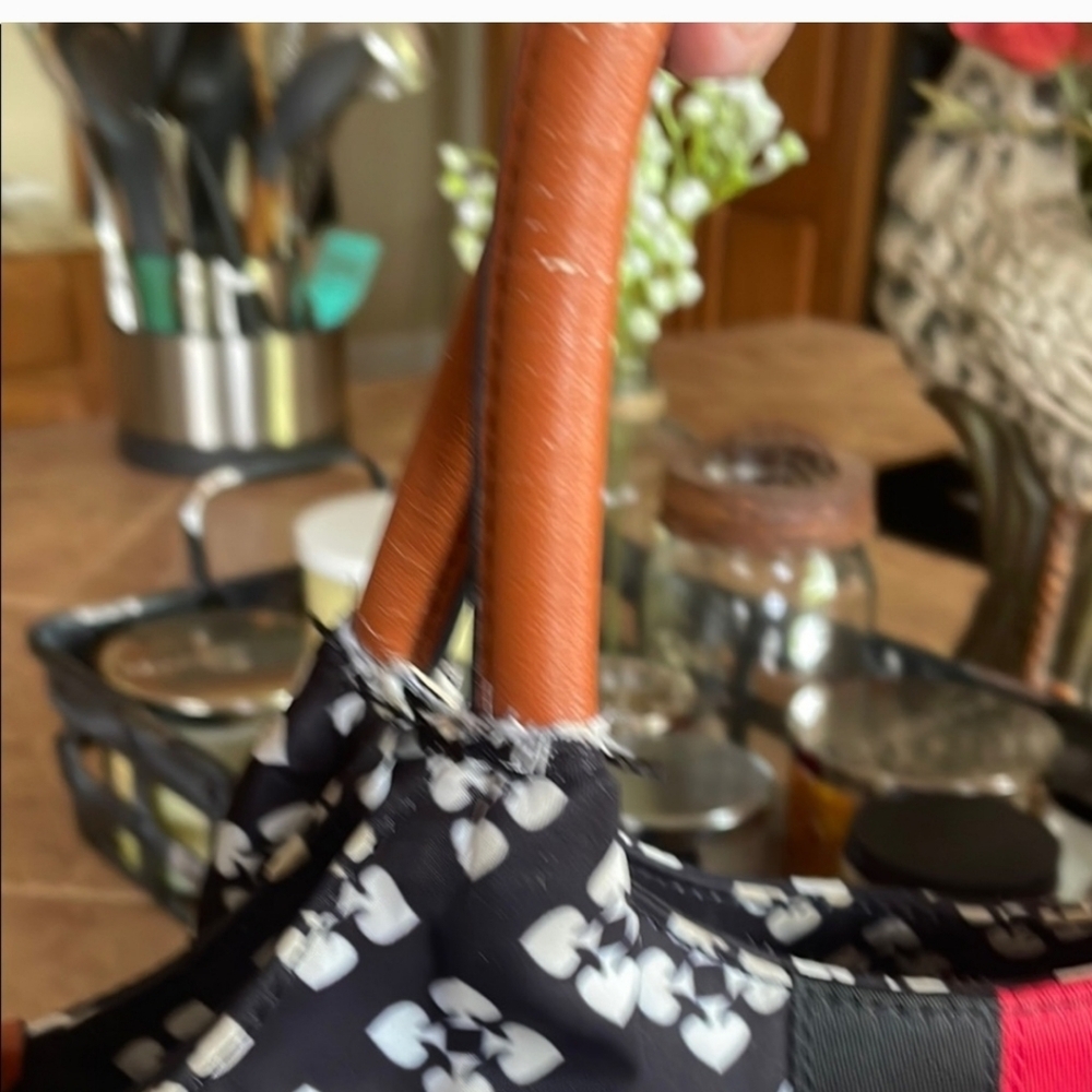 Kate Spade Stevie Black and Red Patterned Tote Bag - Picture 9 of 12